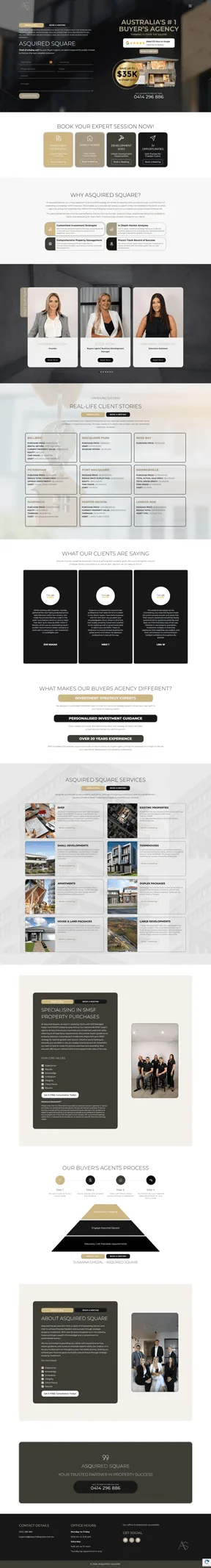 Website layout preview 01 in the Ael Techie Workz portfolio